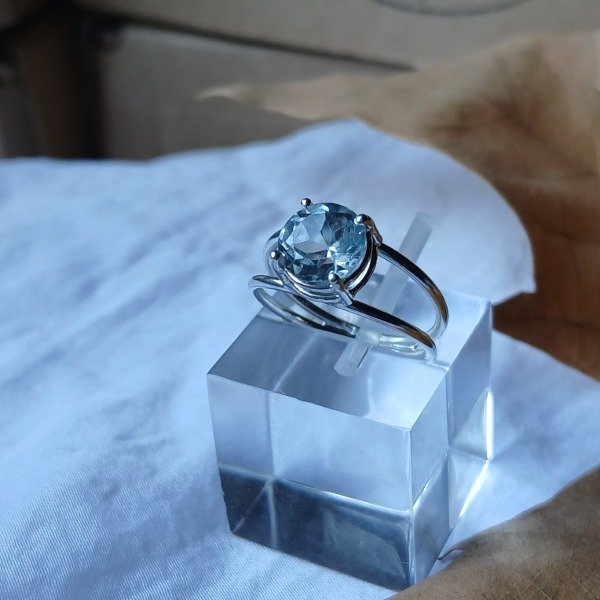 Producto - Anillo topacio azul n 8