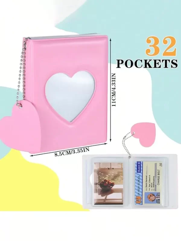 Producto - Mini binder rosa corazon