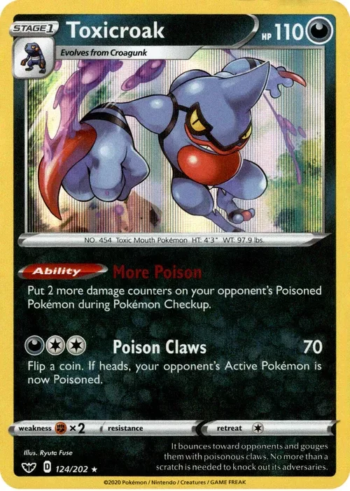 Producto - Toxicroak - 124/202 - Sword and Shield - Holo