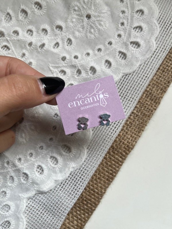 Producto - Aros osito con corazón