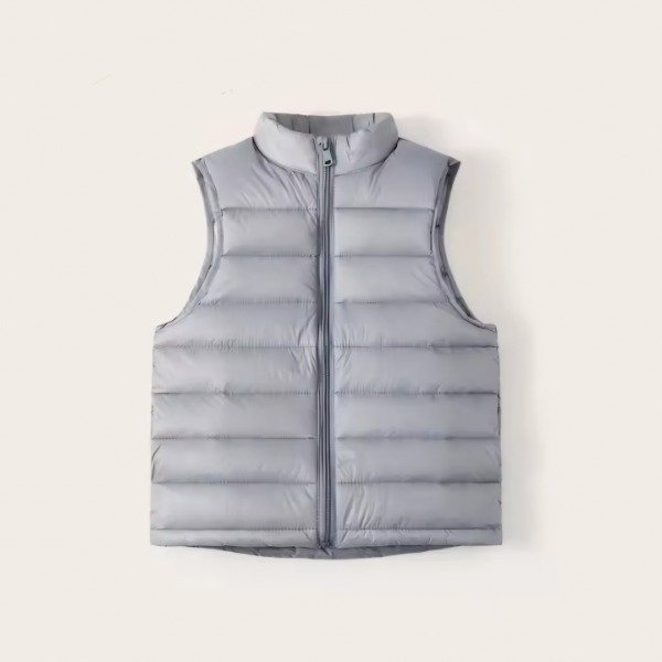 Producto - Chaleco plumas gris