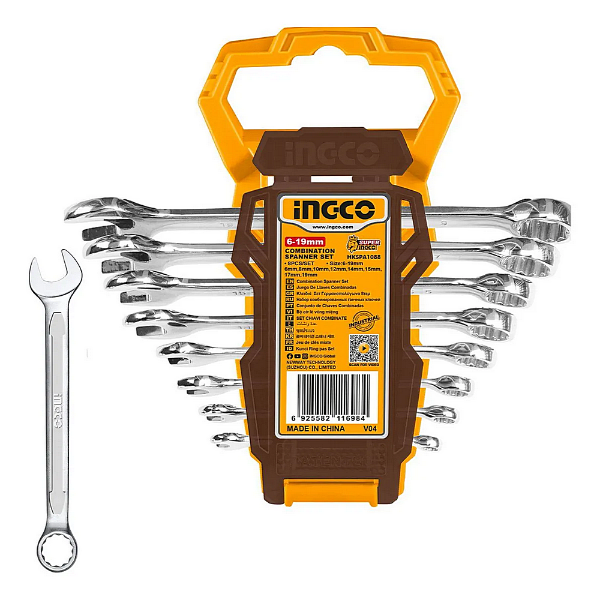 Producto - Juego Llaves Combinadas 8 Piezas (6-19 mm) - INGCO - HKSPA1088