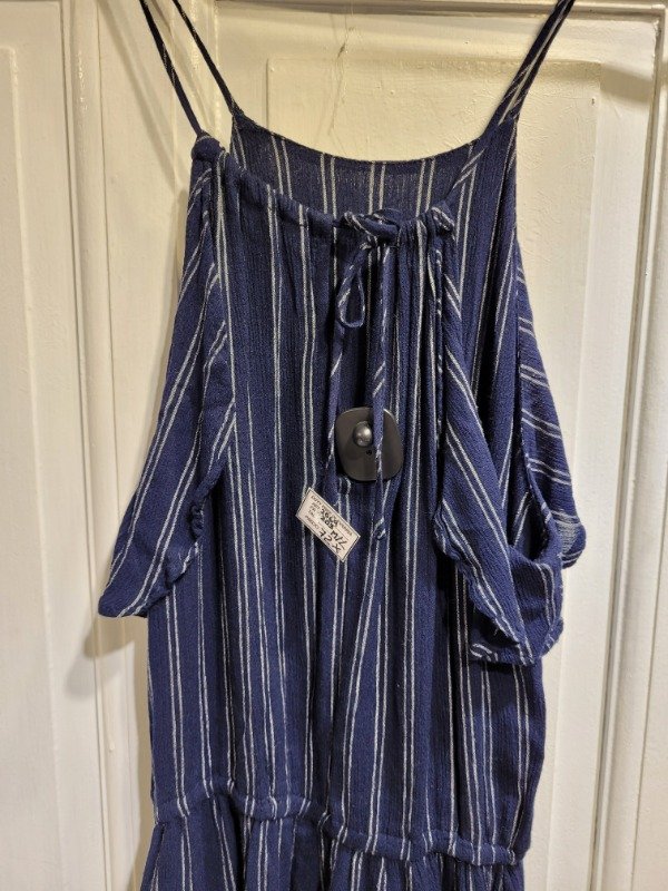Producto - Mono AEROPOSTALE lino azul con rayas blancas Talle M/L - PRECIO: 72X - 3