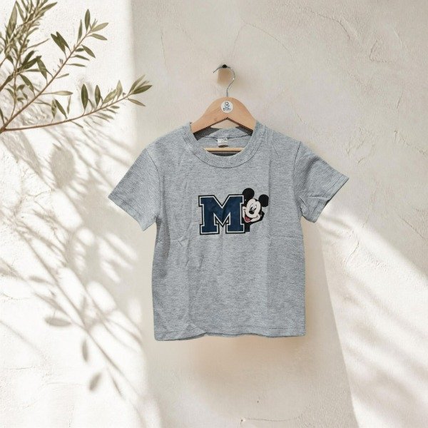 Producto - Remera de Algodón Mickey Gris