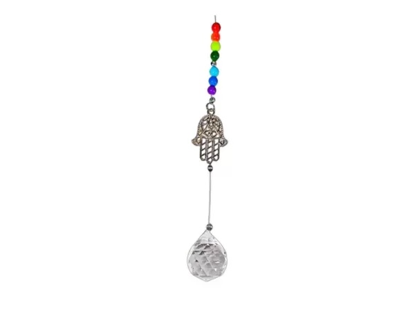 Producto - ARMONIZADOR MANO DE FATIMA 7 COLORES CHICO 40CM