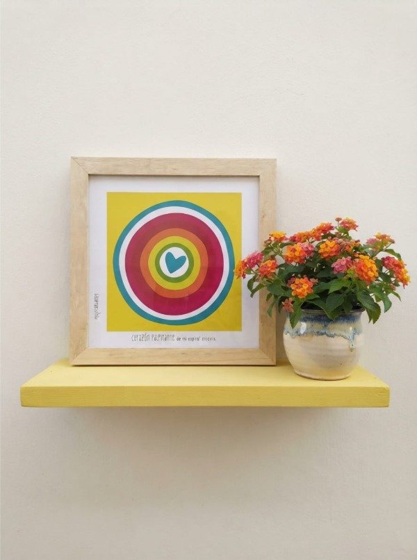 Producto - Cuadro / Corazón Arco Iris / Multicolor - 0