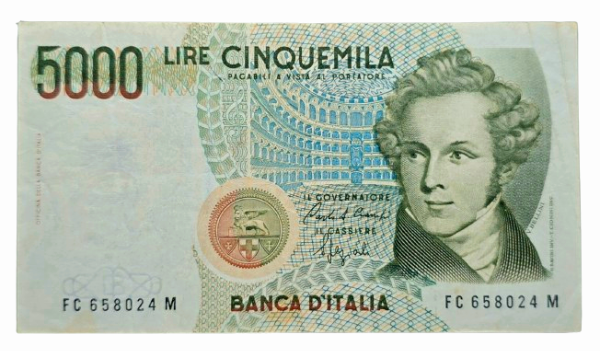Producto - Italia 5000 Liras (1988) Ciampi - Speziali Pick.111.b1 VF