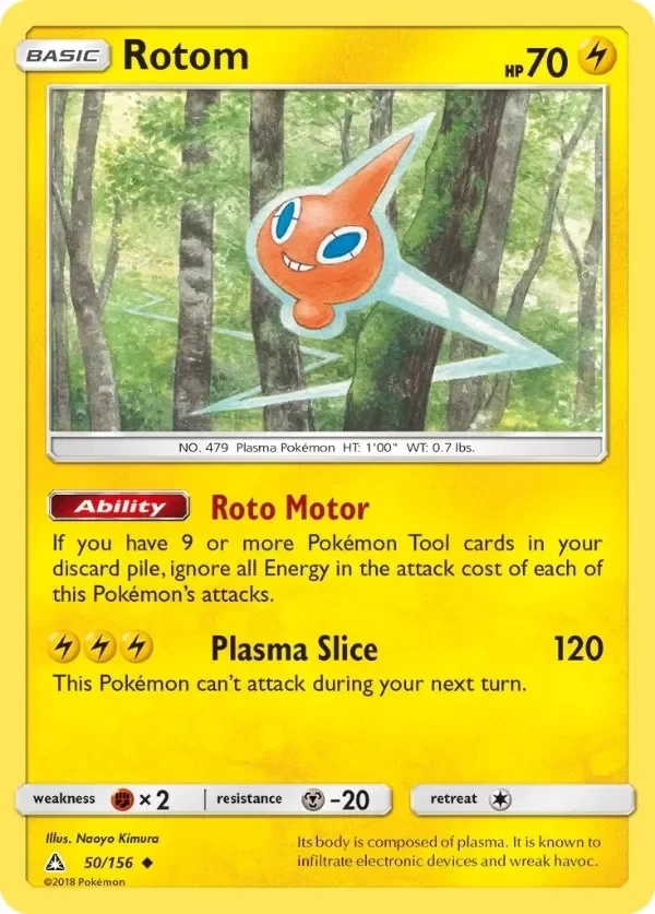 Producto - Pokemon ROTOM Sun and Moon Ultra Prism 50/156