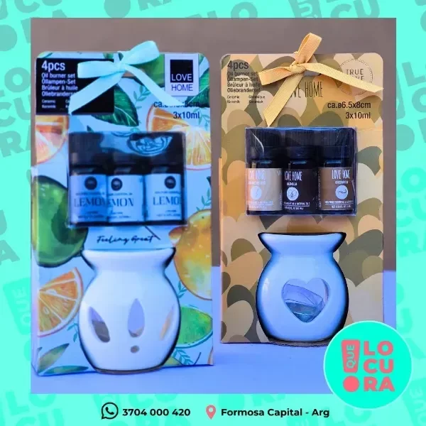 Producto - Hornito Calado de Cerámica con Vela y 3 Esencias