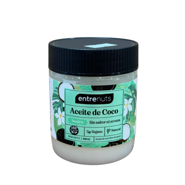 Producto - Aceite de coco Entrenuts neutro 200cc