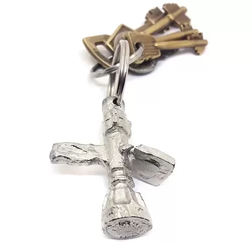 Producto - Llavero Forma de Lanza Corta Plateado