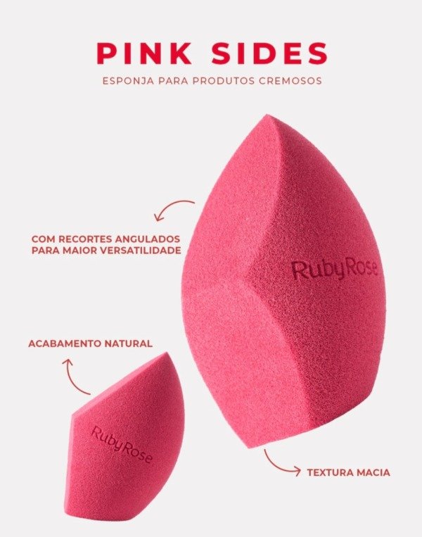 Producto - Esponjita Ruby Rose Pink Side