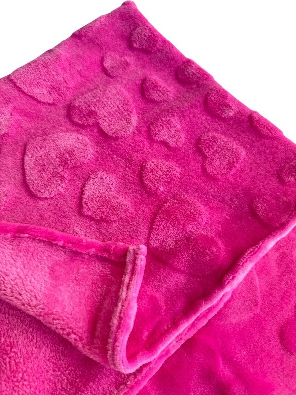 Producto - Manta polar con relieve fucsia