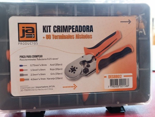 Producto - Ja kit crimpeadora y terminales tif