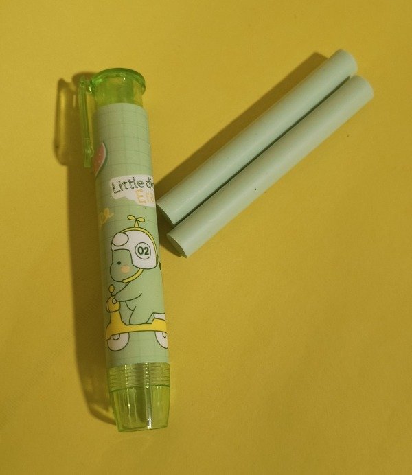 Producto - Goma de borrar infinita dino con repuesto