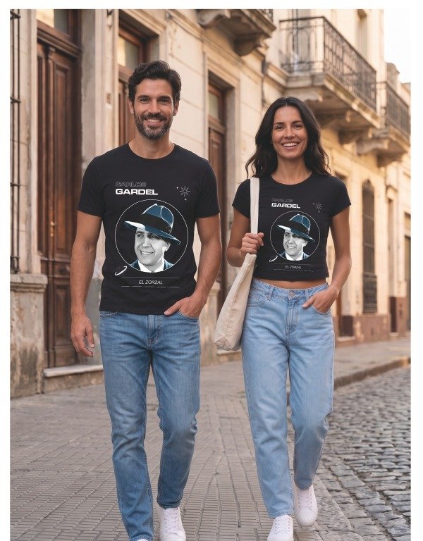 Producto - Remera Carlos Gardel El Zorzal - Negra - 5