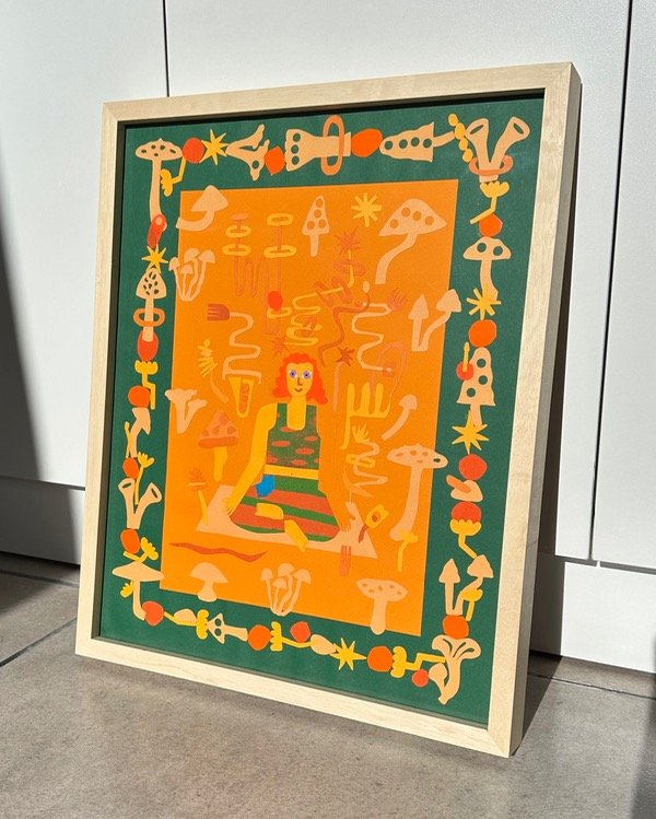 Producto - Collage Yogui - Enmarcado