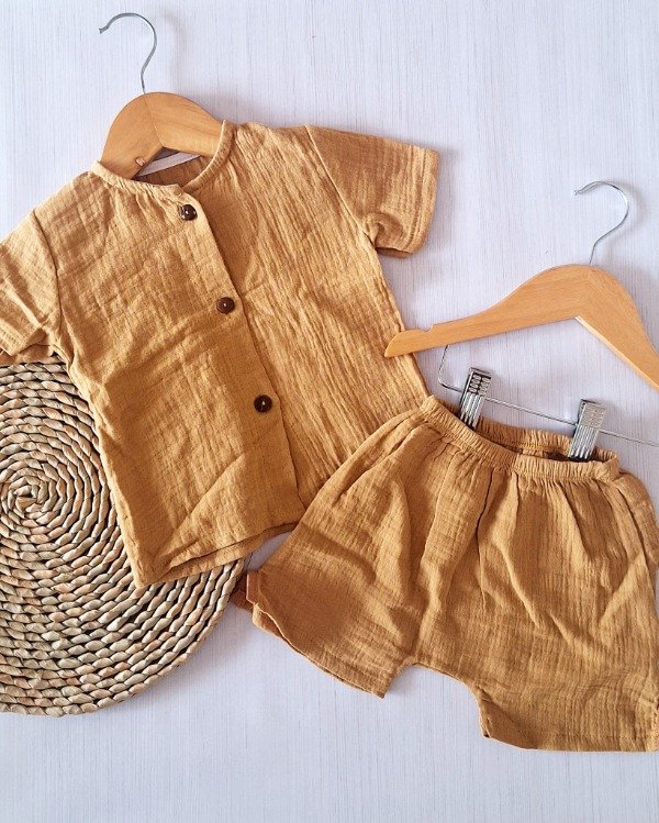 Producto - Conj. Cotton Mostaza