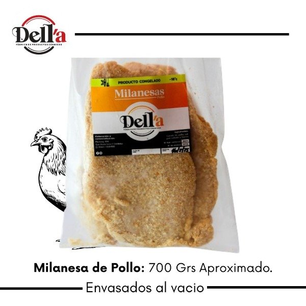 Producto - Milanesa de Pollo x kg Dell'a