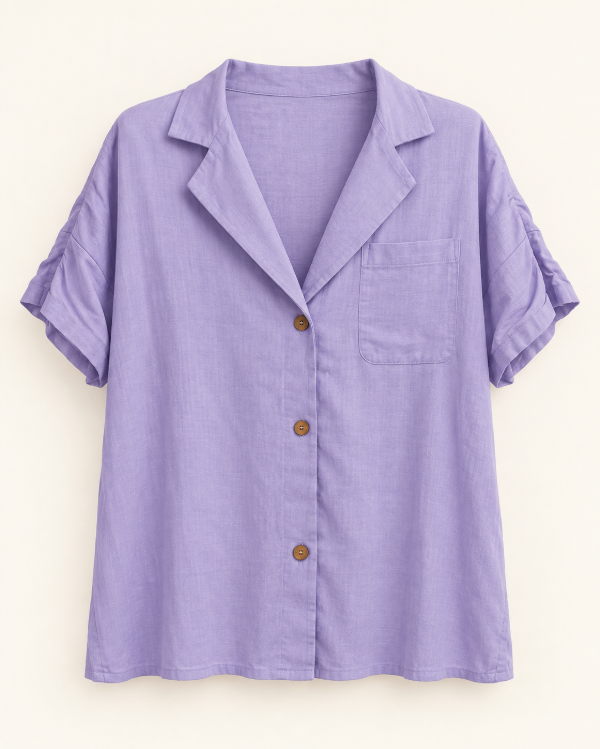 Producto - Camisa Lino Elastizado Manga Corta - 7