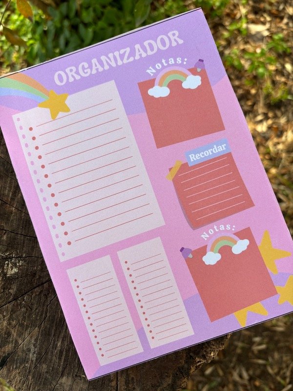 Producto - ANOTADOR ORGANIZADOR ROSA