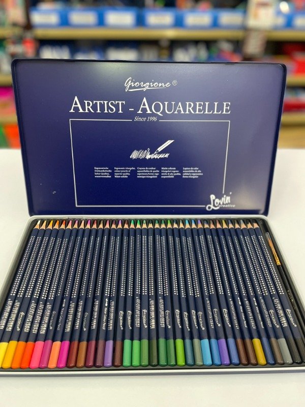 Producto - Lata de lápices de color acuarelables x36 - Artist Aquarelle - "Giorgione"