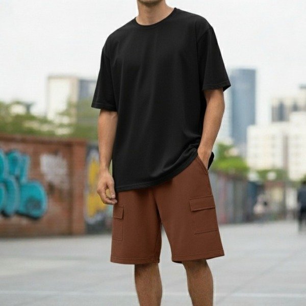 Producto - CONJUNTO CARGO - NEGRO/CHOCOLATE