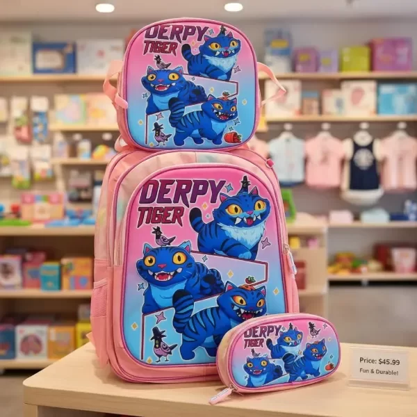 Producto - Mochila Escolar De Las Guerreras Kpop Set X 3 Reforzado 3D