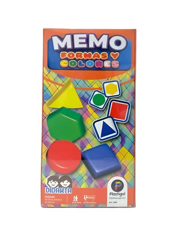 Producto - Memo Formas y Colores Didakta Plastigal x36 Fichas