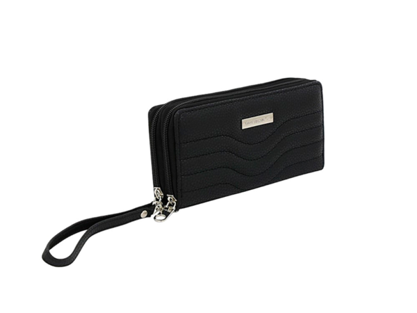 Producto - BILLETERA TRENDY DOBLE CIERRE NEGRA