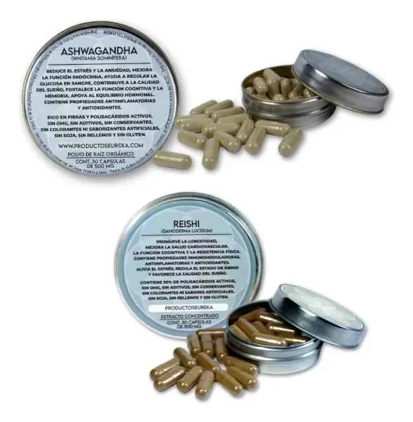Producto - Combo Ashwagandha + Reishi - Extracto - Cápsulas 500mg