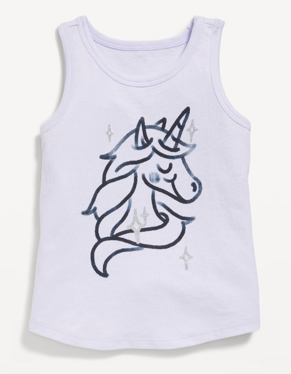Producto - Musculosa para Niñas Marca OLD NAVY Lila Unicorn
