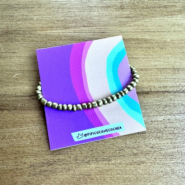 Producto - Pulserita Mostacillas - Dorado opaco