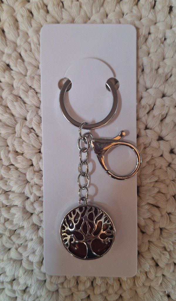 Producto - Llavero de piedras energéticas "Árbol de la vida"