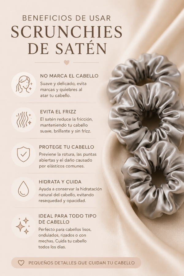 Producto - Beauty Essential Box Satén - Kit para Cuidar el Cabello Mientras Dormís - 6