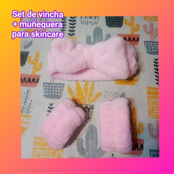 Producto - Set vincha+ muñequera para skincare