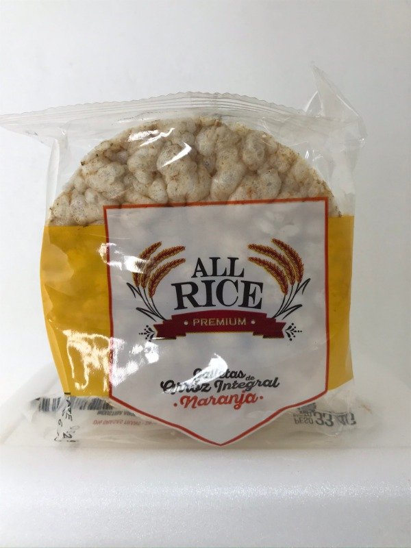 Producto - Tostaditas de arroz varios sabores -All Rice- paquete x 3u de 33.4grs - 4