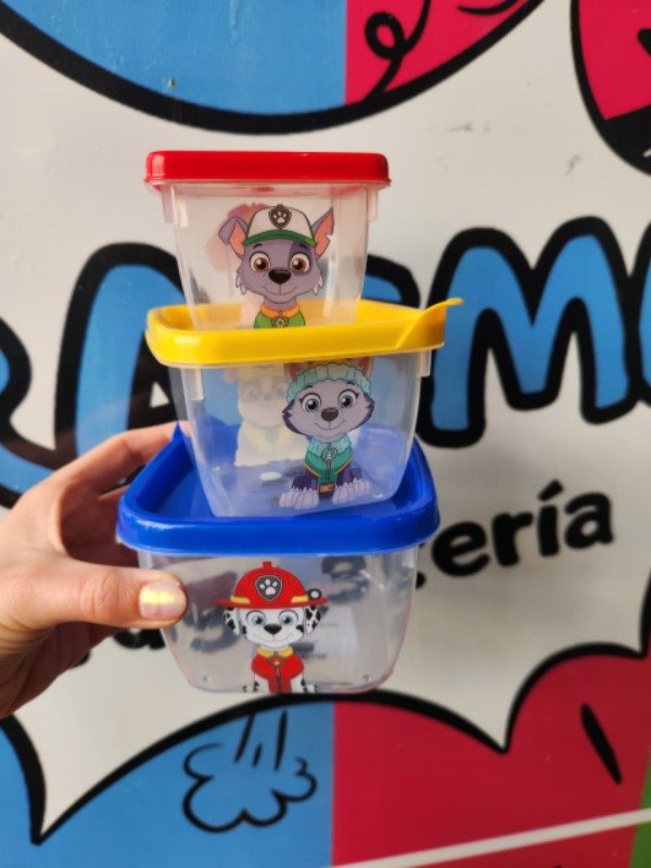 Producto - Set x3 mini potes Disney Paw patrol