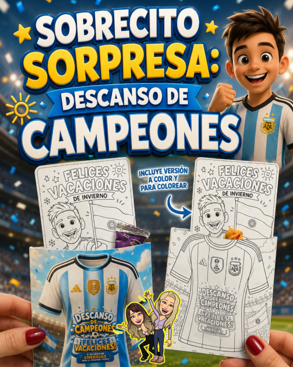 Producto - SOBRECITO SORPRESA. DESCANSO DE CAMPEONES
