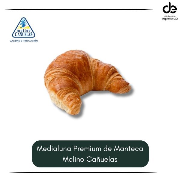 Producto - Medialuna Manteca Premium 60 grs Molino Cañuelas
