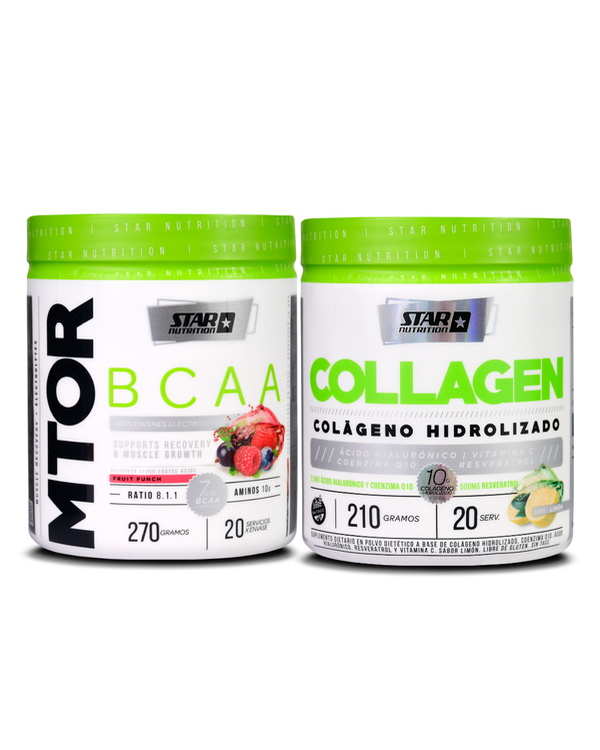Producto - Mtor bcaa 270gr + Colageno 210gr Star Nutrion