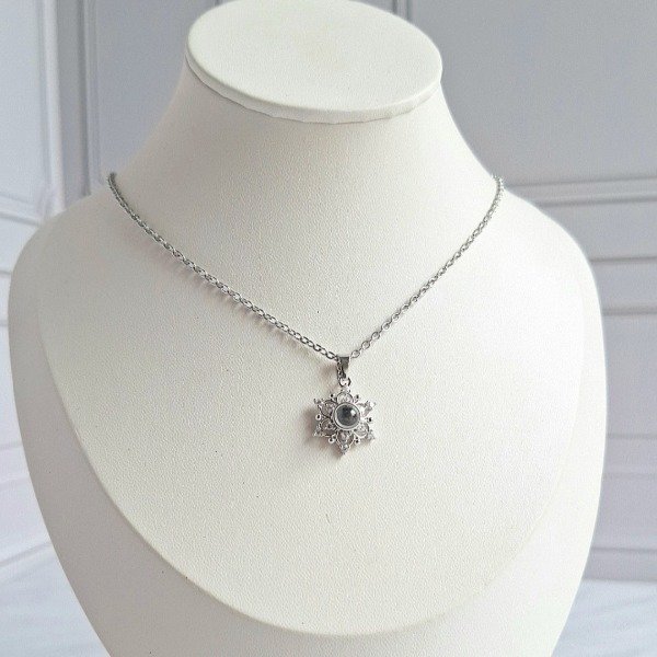 Producto - Collar "TE AMO EN 100 IDIOMAS" flor - 3