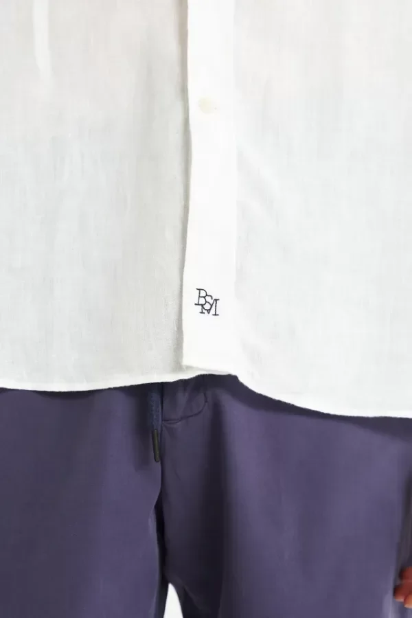 Producto - Camisa Santorini Lino Ml Bensimon Blanco - 3