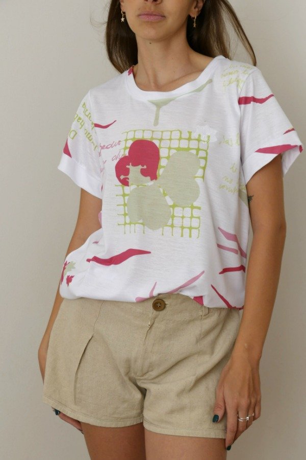 Producto - REME - Estampa océano verde y rosa