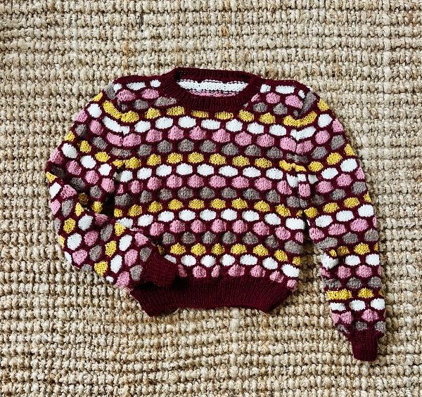 Producto - Sweater Panal Base Bordo