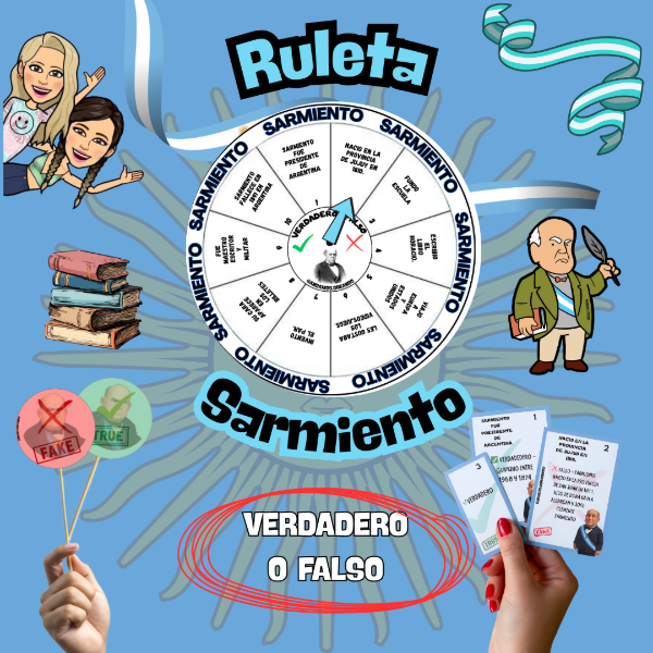 Producto - RULETA VERDADERO O FALSO. SARMIENTO