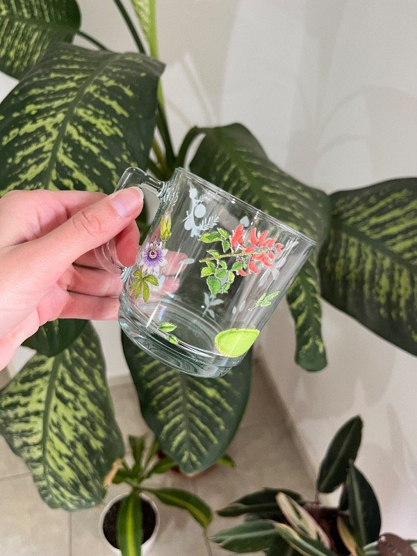 Producto - Taza vidrio Flora Nativa