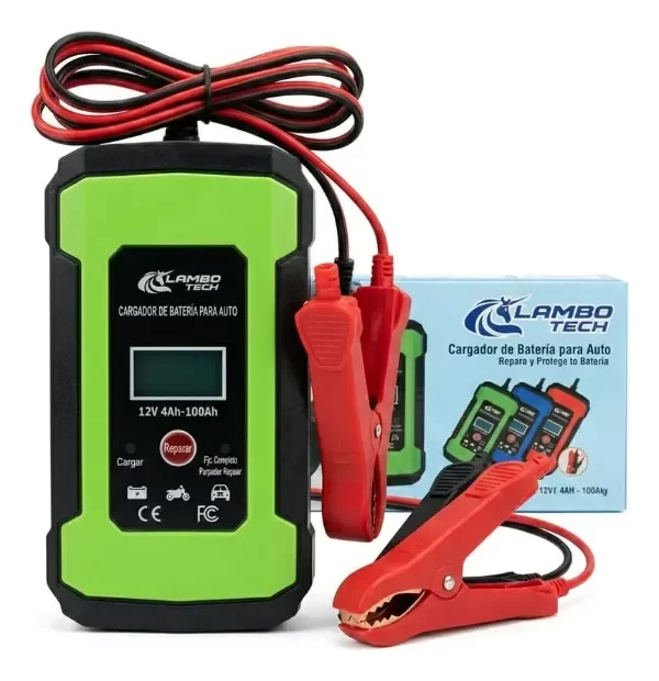 Producto - Cargador De Batería Inteligente Auto Moto 12v 4ah-100ah - 0