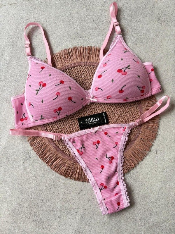 Producto - Conjunto triangulo soft de morley cerezas TALLE 100 - 0
