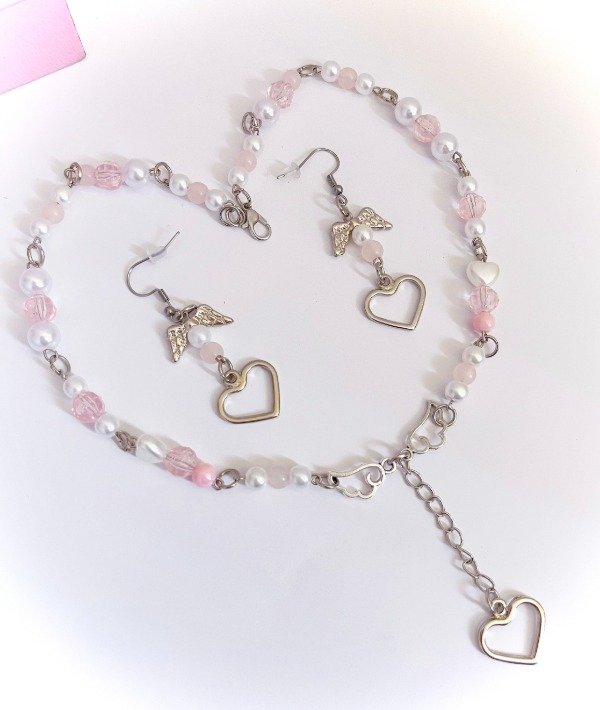 Producto - conjunto heart collar +aros